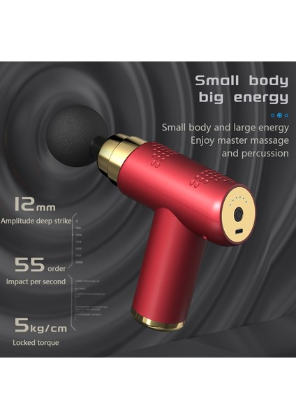 Siyah LCD Elektronik Masaj Tabancası Vücut Masaj Tabancası Derin Doku Kas Elektrikli Masaj Vücut Omurga Gevşeme Ağrısı Bel Sırt Masajı (Yurt Dışından) indirimleri