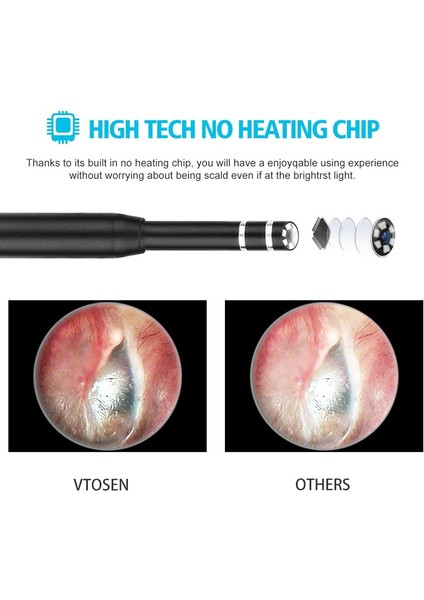 3.0mm (Tip C) Akıllı Hd Görsel Kulak Kiri Temizleme Kulak Temizleyici Kulak Sopa Endoskop Earpick Dijital Otoskop Kulak Kiri Temizleme Aracı Kamera ile (Yurt Dışından) indirimleri