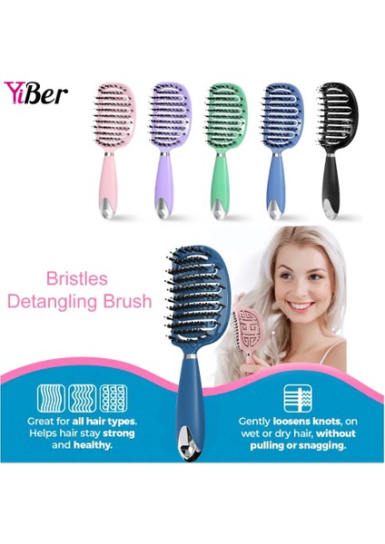 Siyah Bir Saç Derisine Masaj Tarak Saç Fırçası Kadın Islak Kuru Kıvırcık Ultra Dolaşık Açıcı Saç Fırçası Kıl Naylon Salon Saç Şekillendirici Araçları Dropship (Yurt Dışından) fiyatları