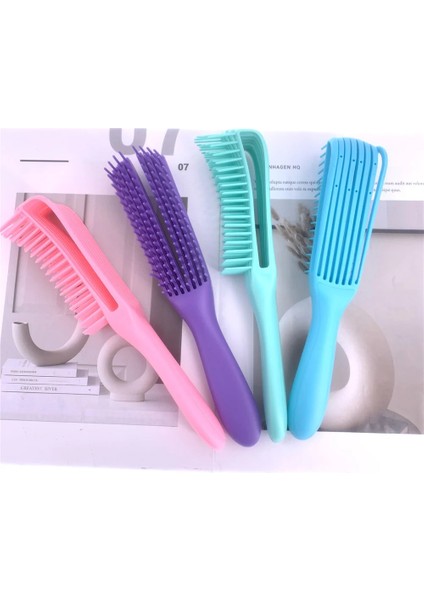 Yeşil Ayarlamak Saç Fırçası Saç Derisi Masaj Tarak Kadın Detangle Saç Fırçası Tarak Sağlık Tarak Salon Kuaförlük Şekillendirici Kıvırcık Tarak (Yurt Dışından) indirimleri