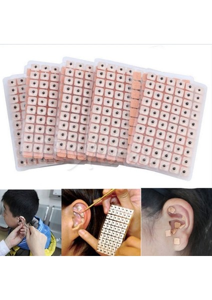 600 Adet 600 Adet/paket Kulak Masaj Terapisi Iğne Yama Tohumları Etiket Auricular Auriculoterapi Kulak Bakımı (Yurt Dışından)