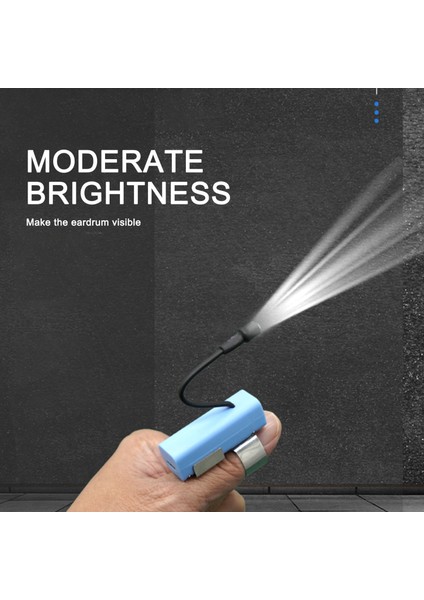 Gümüş Kulak Toplama Başparmak Lambası LED Başparmak Giyen Lamba Aydınlatma Açısı Ayarlanabilir USB Şarj Beyaz Işık Kulak Toplama Kulak Kazma Lambası (Yurt Dışından) indirimleri