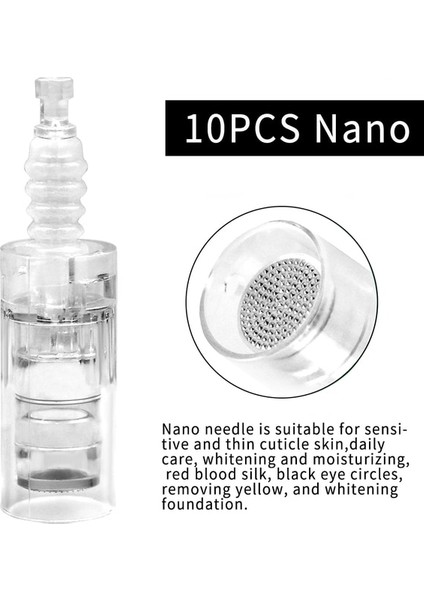 Yuvarlak Süngü 10 P 100/50/10 Adet Dr.imp Kalem Vida Süngü Kartuşları Için Mikro Iğne Dermapen Iğneleri 36/42 Pin Nano Kartuşları Mikro Iğne Ipuçları (Yurt Dışından)