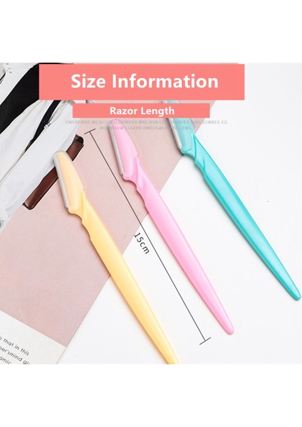 3 Adet Pembe 3 Adet/takım Kadın Jilet Makyaj Yüz Kaş Dudak Jilet Saç Çıkarıcı Keskin Paslanmaz Çelik Kesme Bıçağı Emniyetli Jilet (Yurt Dışından) fırsatları