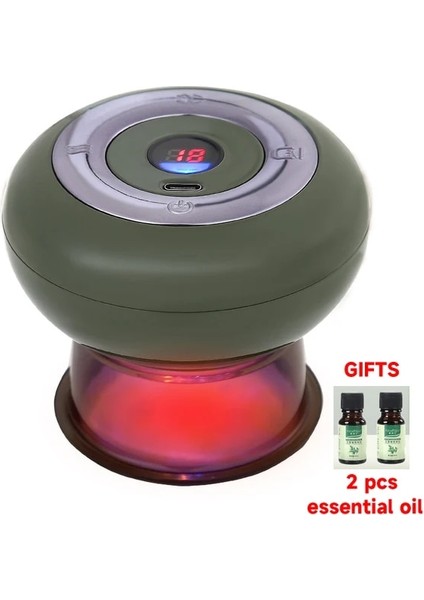 Yeşil Elektrikli Akıllı Solunum Vakum Çukurluğu Cihazı 3 Dişliler LED Akıllı Meridyen Guasha Aracı Masaj Çukurluğu Isı Terapisi (Yurt Dışından) fiyatları