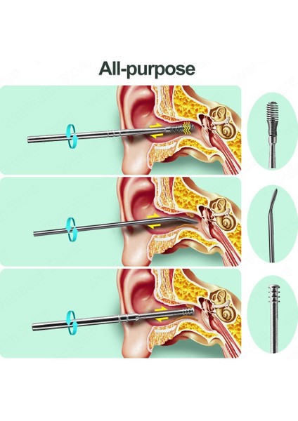 Siyah 6 Adet Kulak Temizleyici Balmumu Temizleme Temizlik Için Kulaklarınızı Temizleyin Earpick Earwax Aracı Seçim Sökücü Kişisel Sağlık Bakımı Güzellik (Yurt Dışından) modelleri