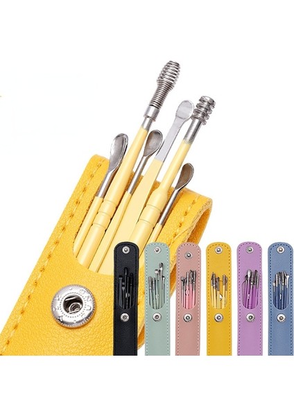 Green-B 6 Adet Kulak Temizleyici Kulak Kiri Sökücü Temizleme Kiti Pick Kulak Kiri Küret Kaşık Bakım Temizleme Aracı Bebek Yetişkinler Için Kulak Bakım Seti (Yurt Dışından) modelleri