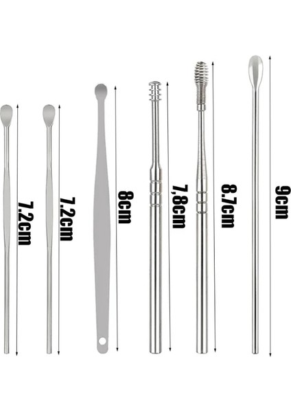 Green-B 6 Adet Kulak Temizleyici Kulak Kiri Sökücü Temizleme Kiti Pick Kulak Kiri Küret Kaşık Bakım Temizleme Aracı Bebek Yetişkinler Için Kulak Bakım Seti (Yurt Dışından) fırsatları