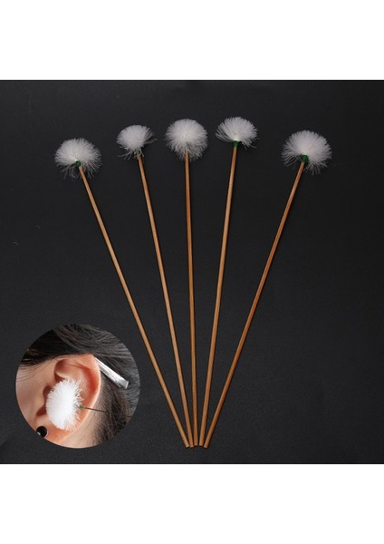 5 Adet Kaz Tüyü Earpick Balmumu Sökücü Curette Yetişkin Bambu Kolu Kulak Kazma Araçları Kaşık Temizleyici Sopa Sağlık (Yurt Dışından)
