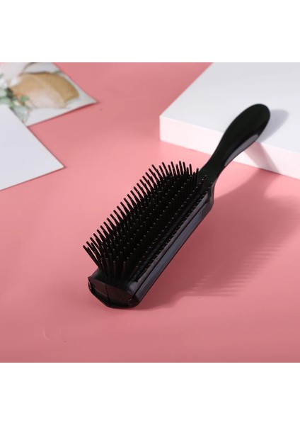 Stil B 9 Satırlar Ayrılabilir Şekillendirici Saç Fırçası Dolaşık Açıcı Tarak Kadınlar Için Ayrılabilir Saç Fırçası Kolu Kavrama Kıvırcık Saç Salon (Yurt Dışından)