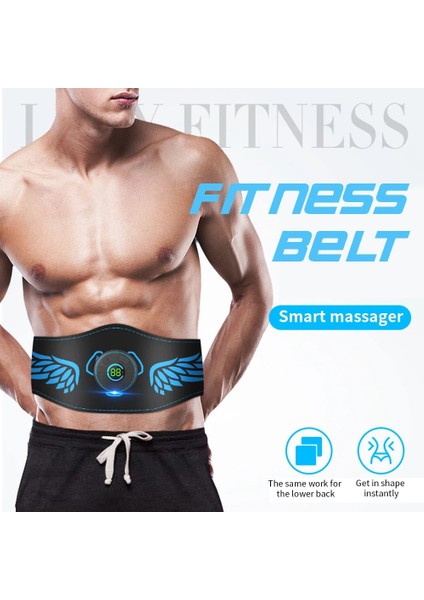 Eğitim Masaj Cihazı USB Şarj Edilebilir Sırt Bel Masajı Taşınabilir Silikon Etiket Yeniden Kullanılabilir Ayarlanabilir Yorgunluğu Gidermek Için (Yurt Dışından)