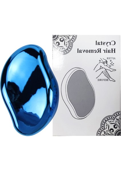 Gök Mavisi Yeniden Kullanılabilir Kristal Saç Silgi Fiziksel Epilasyon Aracı Ağrısız Güvenli Epilatör Kol Bacak Vücut Saç Çıkarıcı Epilasyon Cam Tıraş Makinesi (Yurt Dışından)