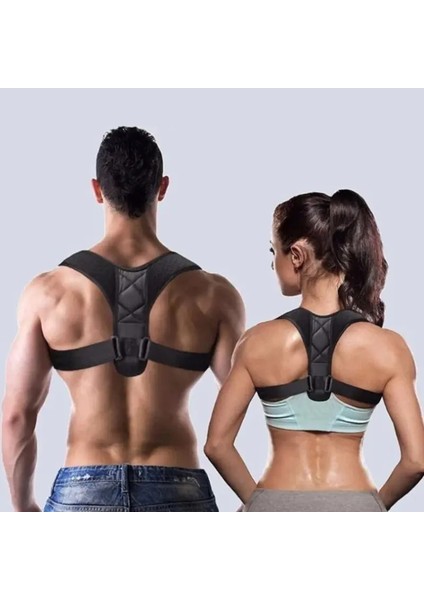 Siyah M 40-80 kg Için Geri Duruş Düzeltici Kemer Erkekler Kadınlar Için Ayarlanabilir Tıbbi Klavikula Omurga Omuz Bel Duruş Düzeltme (Yurt Dışından) fiyatları