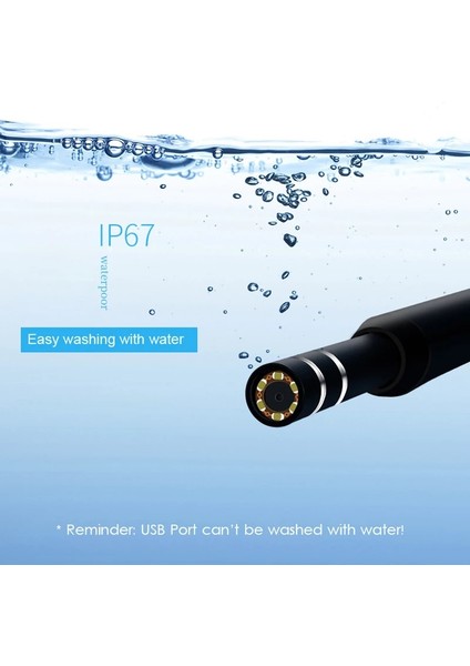 1.3mp Wifi Evrensel 0.3/1.3mp Tıbbi USB Hd Wifi Görsel Kulak Endoskop Kaşık Kamera Borescope Android Pc Ios Tablet Iphone Kulak Temizleme Çubuğu Aracı Otoskop (Yurt Dışından)