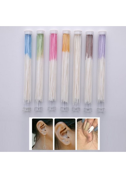 Sarı Kulak Temizleme Hattı Taşınabilir Tek Kullanımlık Kulak Deliği Temizleyici Diş Ipi Kulak Deliği Bakımı Aracı Kiti Piercing Temizleme Hattı Kulak Bakımı Aracı (Yurt Dışından)