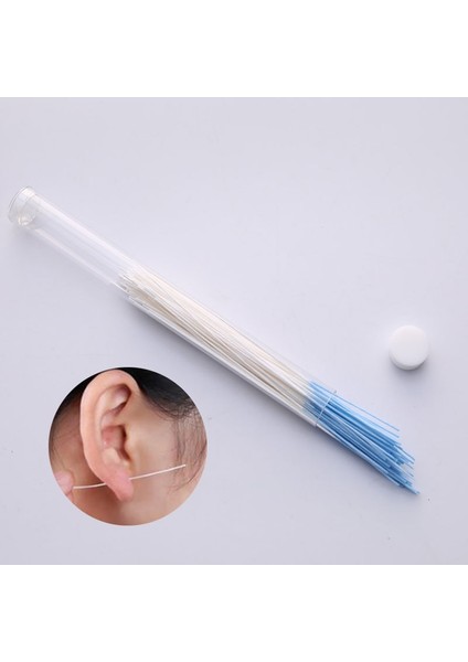 Sarı Kulak Temizleme Hattı Taşınabilir Tek Kullanımlık Kulak Deliği Temizleyici Diş Ipi Kulak Deliği Bakımı Aracı Kiti Piercing Temizleme Hattı Kulak Bakımı Aracı (Yurt Dışından)