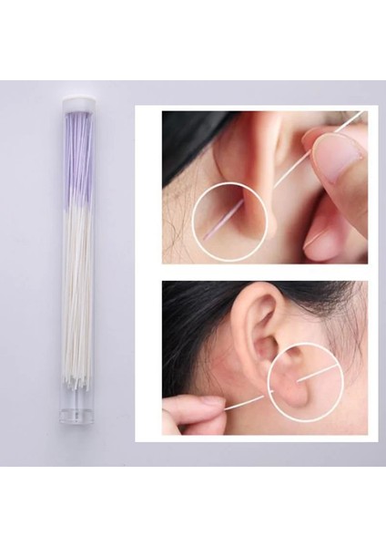 Sarı Kulak Temizleme Hattı Taşınabilir Tek Kullanımlık Kulak Deliği Temizleyici Diş Ipi Kulak Deliği Bakımı Aracı Kiti Piercing Temizleme Hattı Kulak Bakımı Aracı (Yurt Dışından)