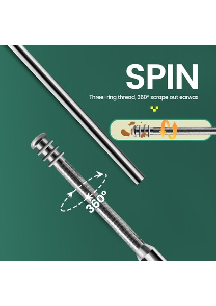 Sarı 7 Adet Kulak Temizleyici Seti Balmumu Temizleme Aracı Paslanmaz Kaşık Earpick Sticks Kulak Kiri Sökücü Rahat Curette Kulak Temizleme Çubuğu Temiz Kulak Kanalı (Yurt Dışından) fiyatları