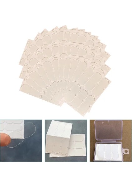 Beyaz 60 Adet Düzeltme Kulak Yama Bant Düzeltici De Ojeras Stereotip Çıkartmalar Sağduyulu Çıkıntılı Anında Kepçe Kulaklar (Yurt Dışından)