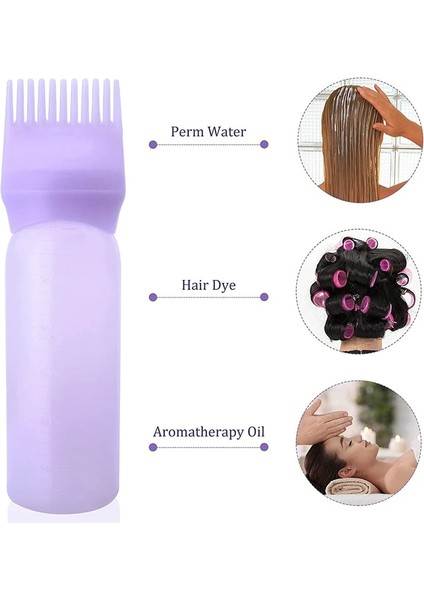 Derin GRI-120ML 120ML Saç Yağı Aplikatör Şişesi Kuaförlük Şampuan Şişesi Saç Boyası Doldurulabilir Şişe Saç Boyama Kuaförlük Şekillendirici Araçları (Yurt Dışından)