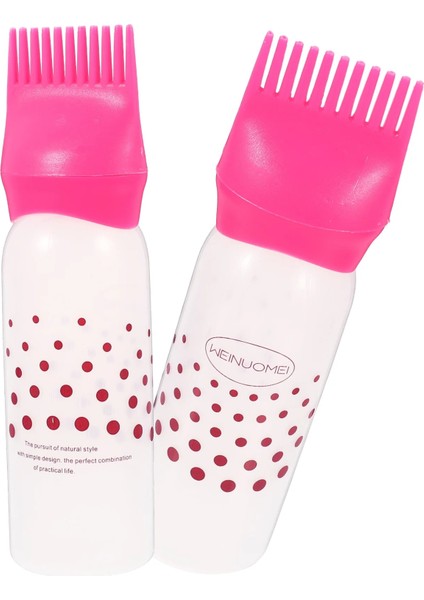 Pembe Saç Şişesi Aplikatör Tarak Boya Kök Yağı Fırça Şişeleri Sıkma Boyama Saç Derisi Renk Dağıtıcı Çok Ölçekli Mini Salon Tonu Yağlama (Yurt Dışından) fiyatları