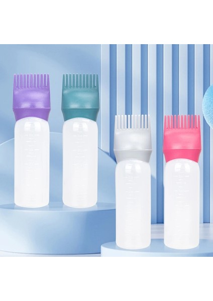 B-Mavi Plastik Saç Boyası Aplikatör Doldurulabilir Şişe Saç Boyama Fırçası Kuaförlük Tarak Şişe Şampuan Şişesi Saç Güzellik Aracı (Yurt Dışından)