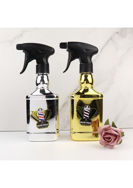 Altın 300 ml Sprey Şişesi Salon Saç Kesimi Ince Sis Boş Sulama Kabı Berber Doldurulabilir Şişeler Stilist Taşınabilir Kuaförlük Araçları (Yurt Dışından)