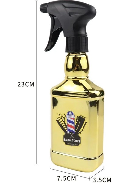 Altın 300 ml Sprey Şişesi Salon Saç Kesimi Ince Sis Boş Sulama Kabı Berber Doldurulabilir Şişeler Stilist Taşınabilir Kuaförlük Araçları (Yurt Dışından)
