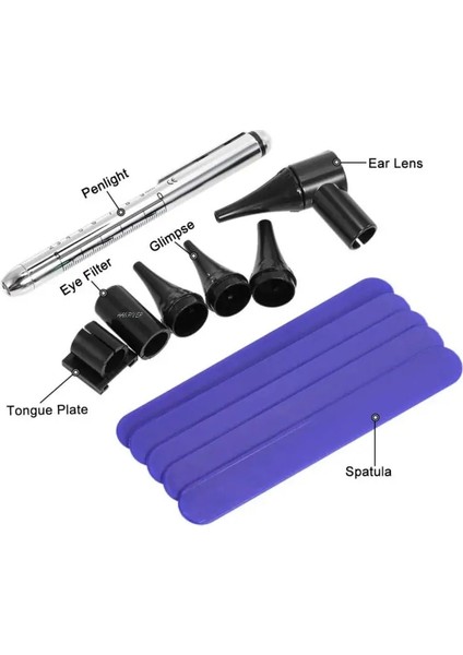 1 Adet Otoskop Oftalmoskop Stomatoscop Seti Kulak ve Göz ve Boğaz Sağlık Tıbbi Ekipmanlar Teşhis Penlight Otoskop Kitleri (Yurt Dışından)