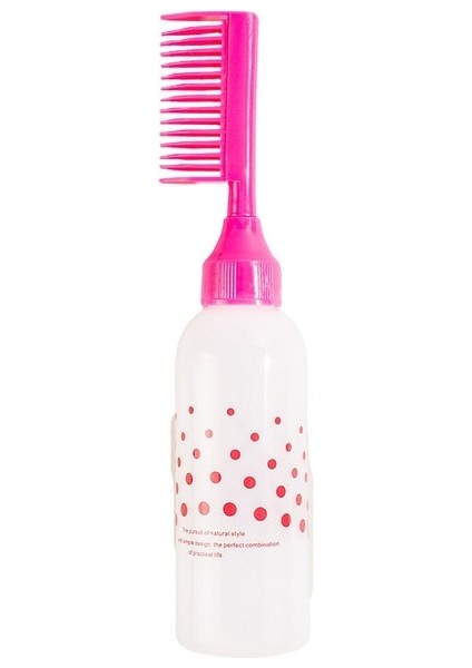 Gül KIRMIZI-160 ml Saç Boyası Aplikatör Doldurulabilir Şişe Saç Boyama Fırçası Kuaförlük Tarak Şişe Saç Boyası Şişesi Boyama Şekillendirici Araçları (Yurt Dışından)