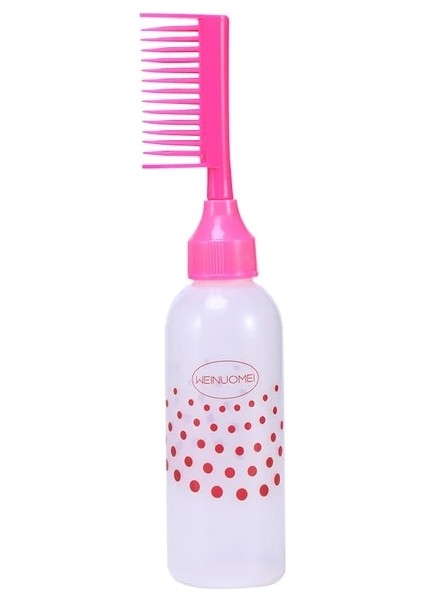 Pembe Boyama Şampuan Şişeleri Plastik Pratik Boyama Fırçaları Doldurulabilir Saç Boyama Boş Şişe Yağ Tarak Dıy Saç Boyası Dağıtıcı (Yurt Dışından)