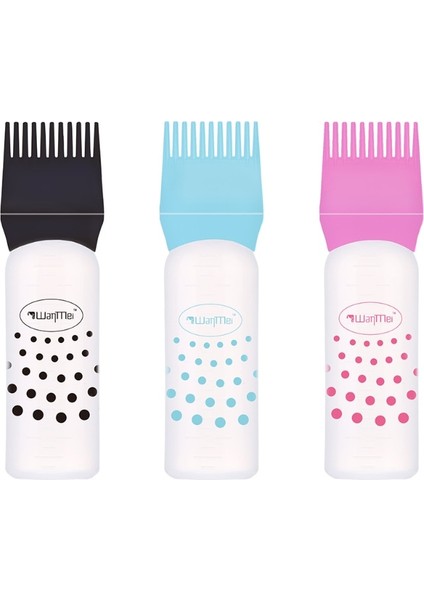 Siyah 120ML Salon Boş Saç Boyası Şişesi Aplikatör Fırça Dağıtım Saç Boyama Boyama Şişeleri Kuaförlük Şekillendirici Aracı (Yurt Dışından)