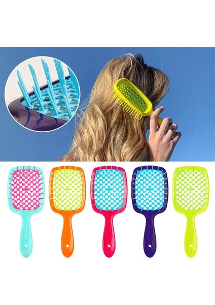 001 Kabarık Hava Yastığı Kafa Derisi Masaj Saç Fırçası Plastik Geniş Dişler Içi Boş Tarak Kadın Kızlar Şekillendirici Aracı Kuaförlük Salonu Kaynağı (Yurt Dışından) fırsatları