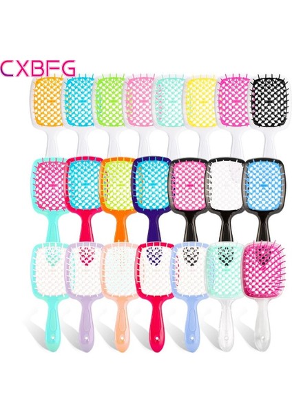 Siyah-Beyaz Karışık Saç Tarak Dolaşık Açıcı Saç Fırçası Masaj Taraklar Islak Kıvırcık Saç Fırçaları Oymak Berber Tarak Salon Saç Şekillendirici Araçları (Yurt Dışından) fiyatları