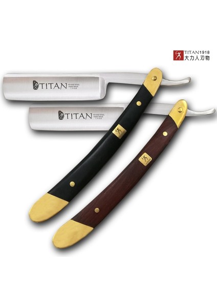 RA0020 Titan Ahşap Saplı Erkek Tıraş Araçları Saç Jilet Paslanmaz Çelik Düz Jilet (Yurt Dışından) fiyatları