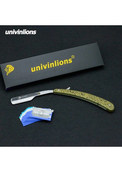B-2-E 10 Bıçak Univinlions Düz Plastik Saplı Katlanabilir Keskin Bıçaklı Tıraş Bıçağı Erkekler Kadınlar Için Berber Tıraş Bıçağı Sakal Yüz Koltuk Altı Vücut (Yurt Dışından)