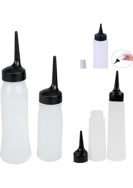 S 150/250ML Salon Saç Temizleme Şişeleri Şampuan Aplikatör Boş Şişe Kuru Yıkama Pot Temizleme Saç Bakımı Berber Aksesuarları Aracı (Yurt Dışından)