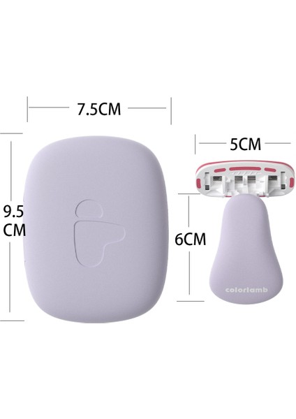 2 Adet Mavi Colorlamb Taşınabilir Tıraş Bıçağı Kadınlar Için Bikini Bacak Saç Özel Vücut Tıraş Makinesi Kullanımı 5 Katmanlı Cilt Bakımı Sabun Bıçakları Kartuşu (Yurt Dışından)