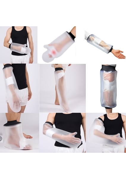 A1 Duş Kapağı Çocuk Yetişkin Su Geçirmez Mühürlü Döküm Bandaj Koruyucu Yara Kırığı Bacak Ayak Kol El Banyosu Koruyucu Halka Kol (Yurt Dışından) fiyatları