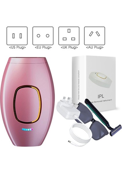 Pembe Ab Tak Lazer Epilatör Kadınlar Için Ağrısız Epilasyon Ev Kullanımı Cihazları Vücut Bikini Ipl 500000 Flaş Depilatör Bakliyat Kalıcı Epilatör (Yurt Dışından)