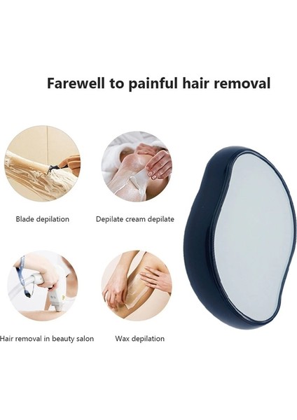 Mat Mor Yeni Nano Kristal Epilatör Ağrısız Güvenli Fiziksel Saç Epilatör Vücut Güzelliği Peeling Epilasyon Aracı Ev Epilasyon Silgi (Yurt Dışından) indirimleri