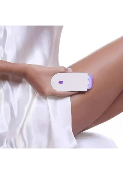 Au Tak Ipeksi Pürüzsüz Saç Çıkarıcı Lazer Ağrısız Epilatörler Aracı Kadınlar Için Saç Silgi USB Şarj Edilebilir Vücudun Herhangi Bir Yerinde Kullanılır (Yurt Dışından)
