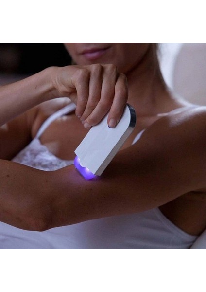 Au Tak Ipeksi Pürüzsüz Saç Çıkarıcı Lazer Ağrısız Epilatörler Aracı Kadınlar Için Saç Silgi USB Şarj Edilebilir Vücudun Herhangi Bir Yerinde Kullanılır (Yurt Dışından)