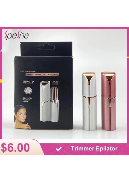 Kırmızı Speshe 2 In 1 Yüz Elektrikli Epilasyon Ruj Tıraş Kaş Düzeltici Epilatör USB Mini Taşınabilir Elektrikli Giyotin Kadınlar Için (Yurt Dışından) fiyatları