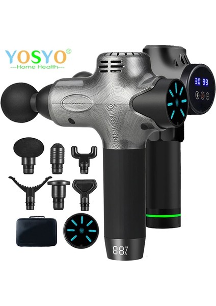 M11SJM-BLACK Masaj Tabancası LCD Dijital Vücut Masajı Profesyonel Elektrikli Derin Doku Masajı Boyun Vücut Masajı Gevşeme Fasyal Tabancası (Yurt Dışından) fiyatları