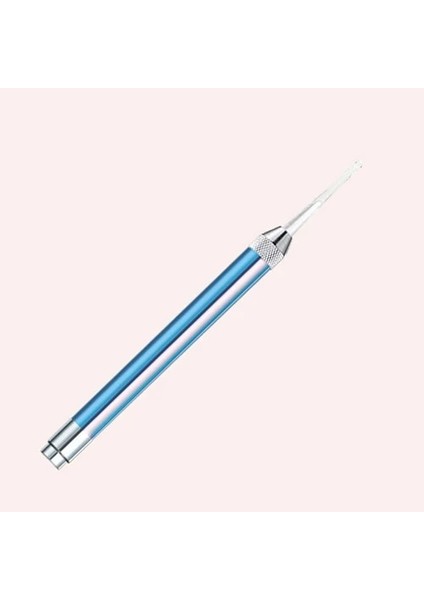 Mavi Uzun Tip Tıbbi Cep Ev Penlight Torch LED El Feneri Oftalmoskop Otoskop Aracı Görsel Kulak Kiri Kaşık Earpick Temizleme Endoskop (Yurt Dışından)