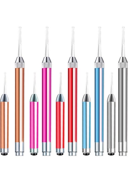 Mavi Uzun Tip Tıbbi Cep Ev Penlight Torch LED El Feneri Oftalmoskop Otoskop Aracı Görsel Kulak Kiri Kaşık Earpick Temizleme Endoskop (Yurt Dışından)