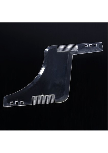 Şeffaf 1 Pc Erkekler Sakal Tarağı Şekillendirici Şablon Kuaförlük Sakal Şekillendirici Şablon Hepsi Bir Arada Saç Sakal Trim Şablonları Için Aracı Cetvel Tarak (Yurt Dışından)