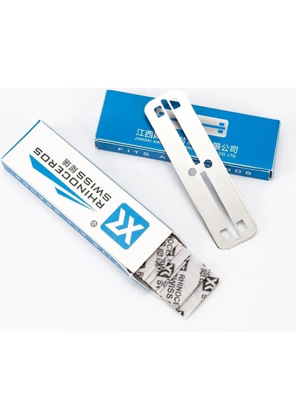 20 Adet Bıçaklar 10-100 Adet Büyük 77 Bıçak Klasik Güvenlik Jilet Düz Jilet Çift Kenarlı Jilet Paslanmaz Çelik Bıçak 62*16.2mm G0407 (Yurt Dışından)