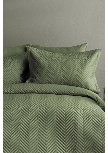 İssimo Home Simply Forest Green 210 Tc (83 Tel) Pamuk Saten Nevresim Takımı Tek Kişilik